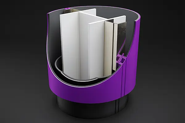 conceal aluminium round column casings feature