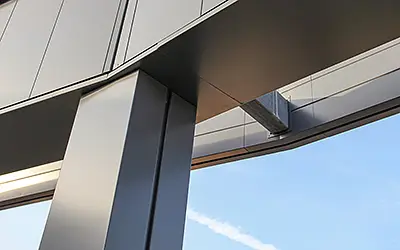 conceal aluminium column casings building eaves