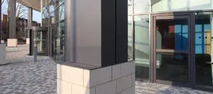 conceal rectangular aluminium column casings for hammersmith academy