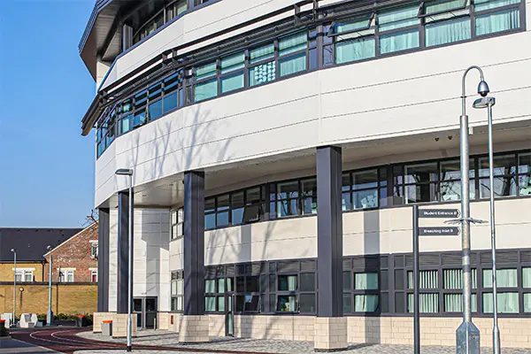 conceal aluminium column casings by guttercrest for hammersmith academy
